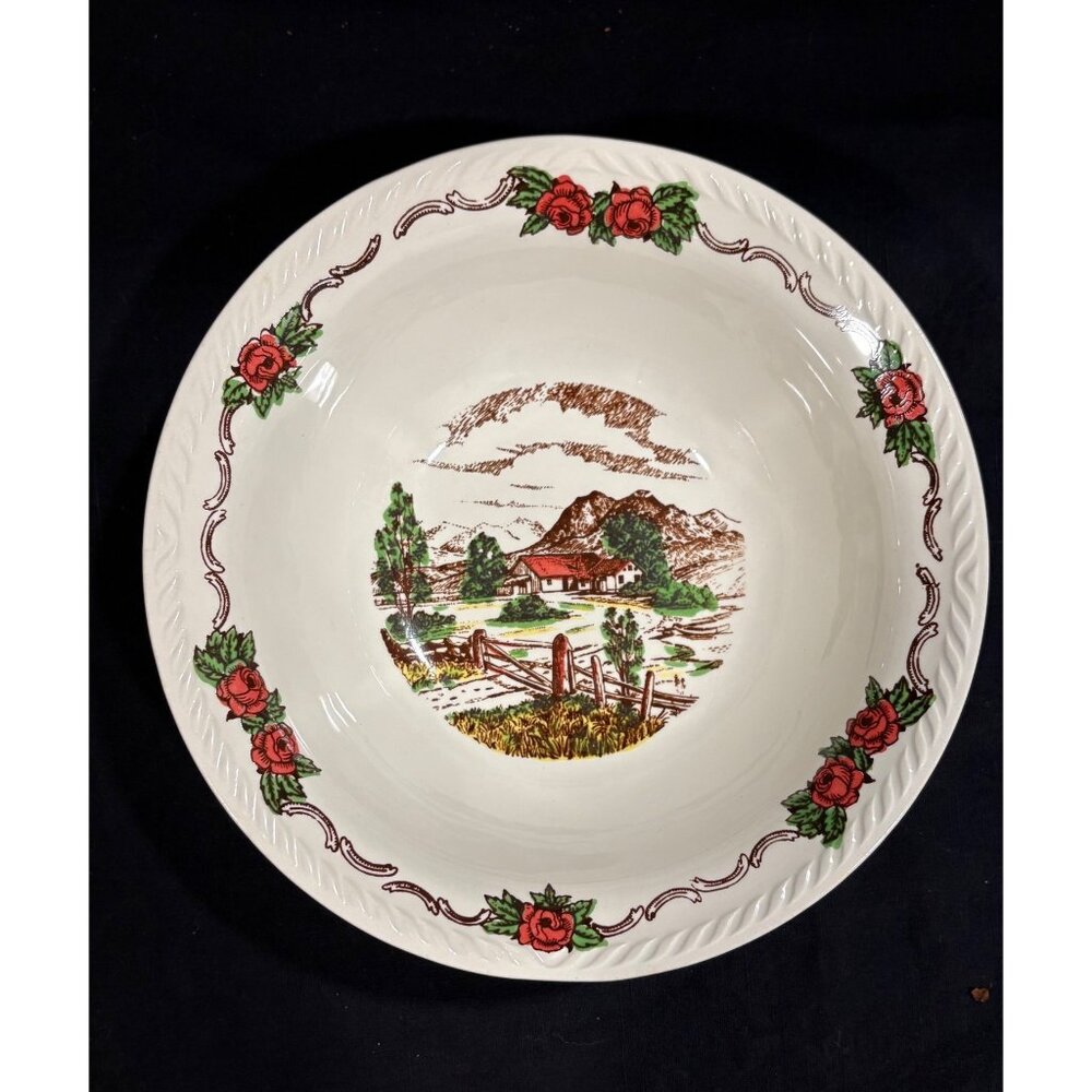 Figgjo Norway Decorative Bowl & Pyrex Glass Plates Set Of 3 Vintage Kitchenware - Picture 8 of 16